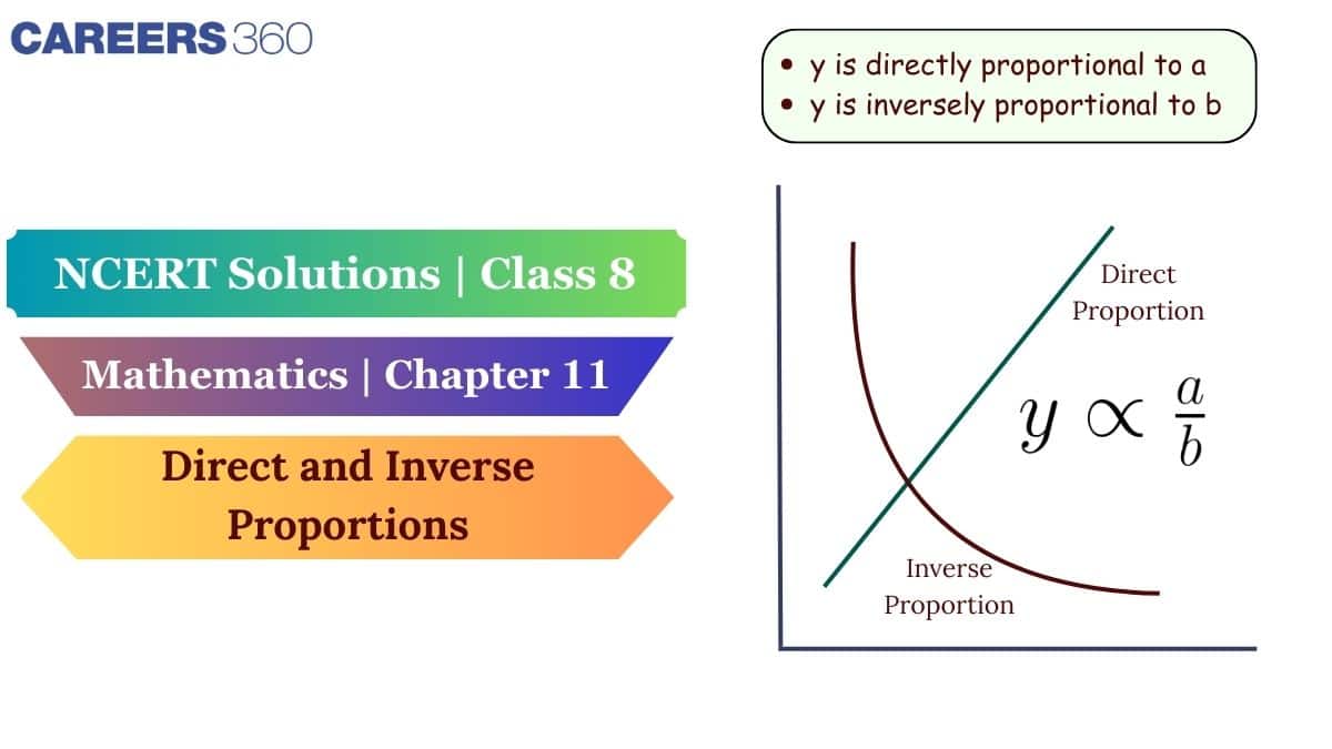 NCERT Solutions For Class 8 Maths Chapter 11 Direct and Inverse Proportions